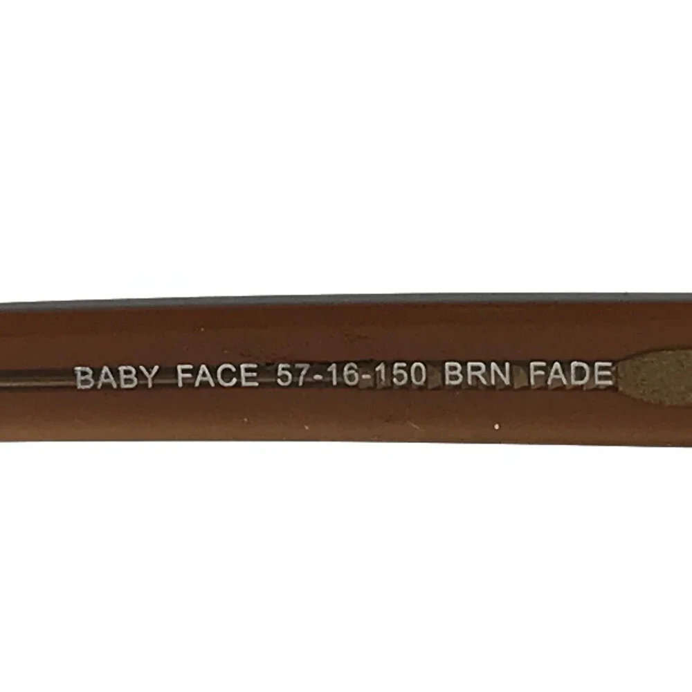 Wide Guyz Eyeglasses Frames BABY FACE BRN FADE Brown Fade Rectangle 57-16-150